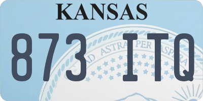 KS license plate 873ITQ