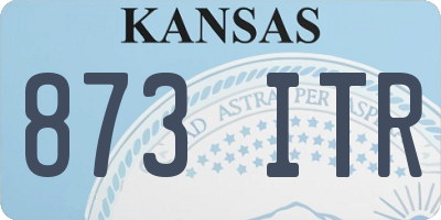 KS license plate 873ITR