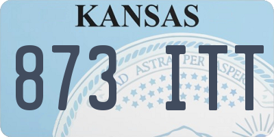 KS license plate 873ITT