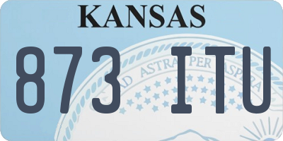 KS license plate 873ITU