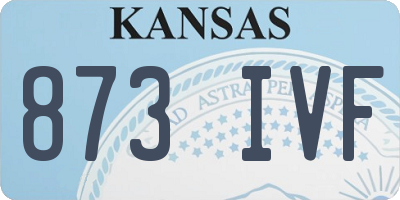KS license plate 873IVF