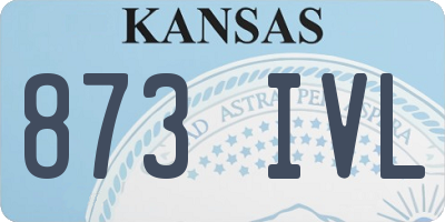 KS license plate 873IVL