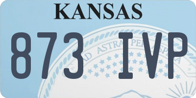 KS license plate 873IVP