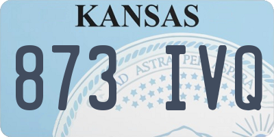 KS license plate 873IVQ
