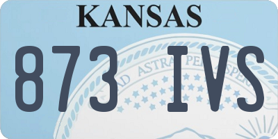KS license plate 873IVS