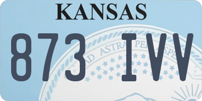 KS license plate 873IVV