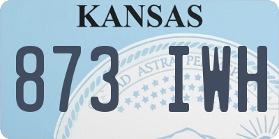 KS license plate 873IWH