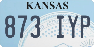 KS license plate 873IYP