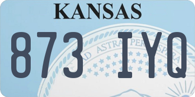 KS license plate 873IYQ
