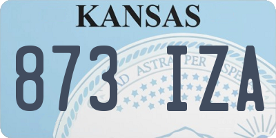 KS license plate 873IZA