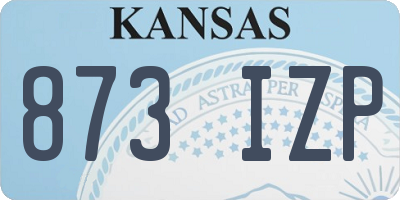 KS license plate 873IZP
