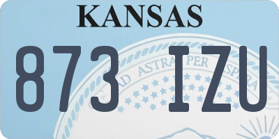 KS license plate 873IZU