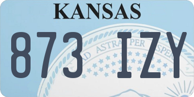 KS license plate 873IZY