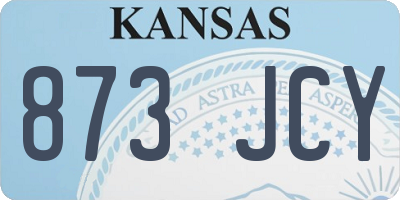 KS license plate 873JCY