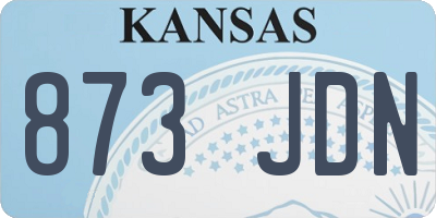 KS license plate 873JDN