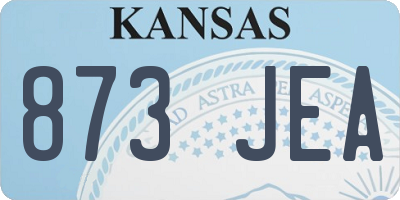 KS license plate 873JEA
