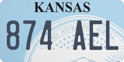 KS license plate 874AEL