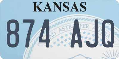 KS license plate 874AJQ