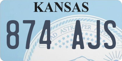 KS license plate 874AJS