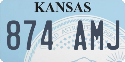 KS license plate 874AMJ