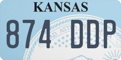 KS license plate 874DDP