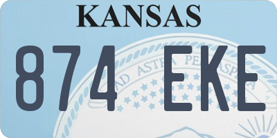 KS license plate 874EKE