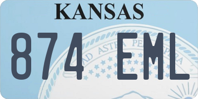 KS license plate 874EML