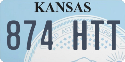KS license plate 874HTT