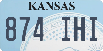 KS license plate 874IHI