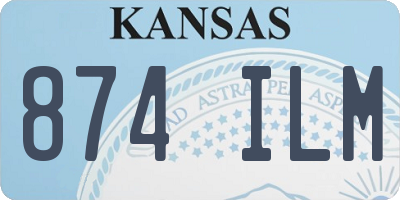 KS license plate 874ILM