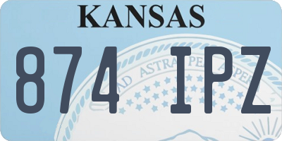 KS license plate 874IPZ