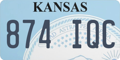 KS license plate 874IQC