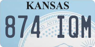 KS license plate 874IQM