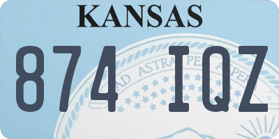 KS license plate 874IQZ