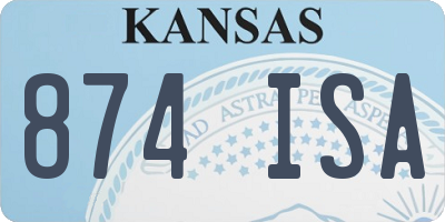 KS license plate 874ISA