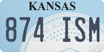 KS license plate 874ISM