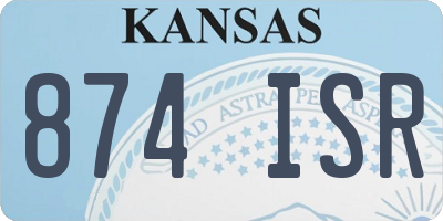 KS license plate 874ISR