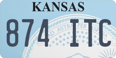 KS license plate 874ITC