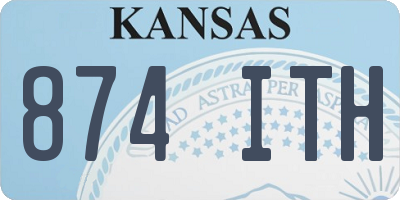 KS license plate 874ITH