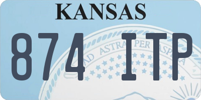 KS license plate 874ITP