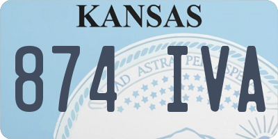 KS license plate 874IVA