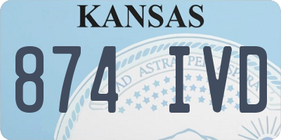 KS license plate 874IVD