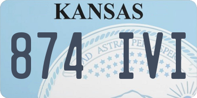 KS license plate 874IVI