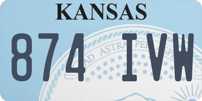 KS license plate 874IVW
