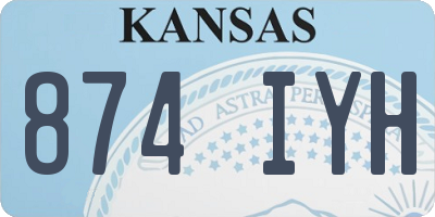 KS license plate 874IYH