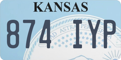 KS license plate 874IYP