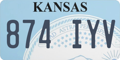 KS license plate 874IYV