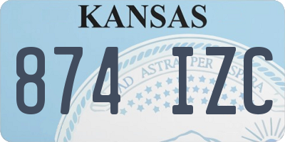 KS license plate 874IZC