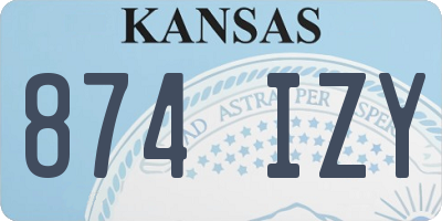KS license plate 874IZY