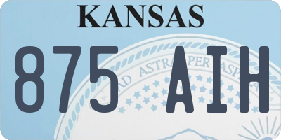 KS license plate 875AIH